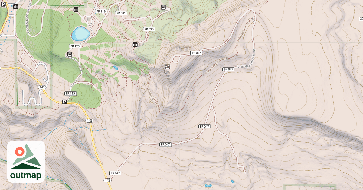 Map of BRIAN HEAD