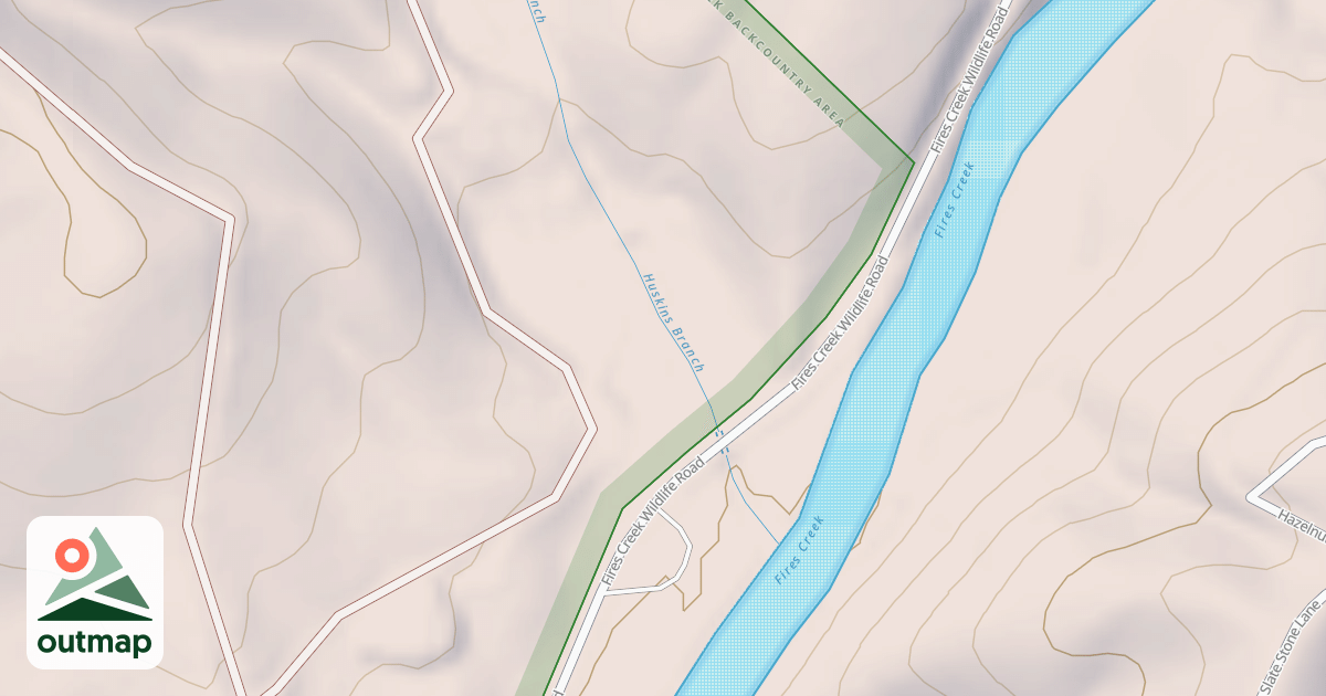 Map of HUNTERS CAMP