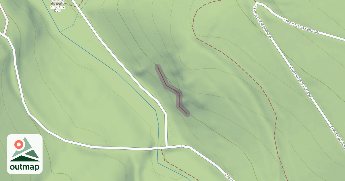 Map of Pont du Vieux Dun