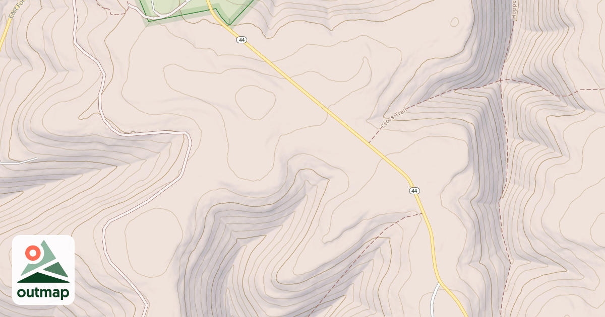 Map of Susquehannock State Forest Snowmobile Trails