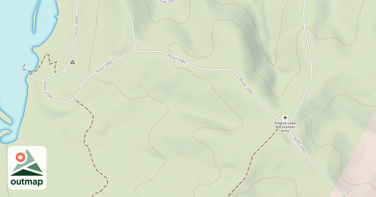 Map of PUSKUS REC AREA