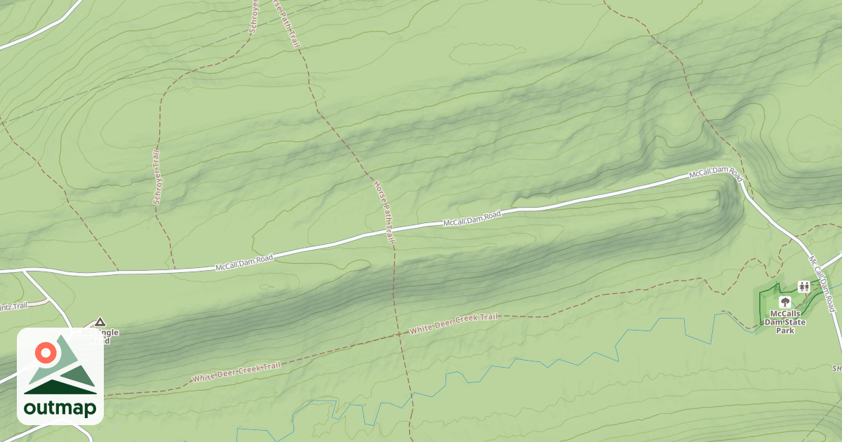 Map of Bald Eagle State Forest Snowmobile Trails