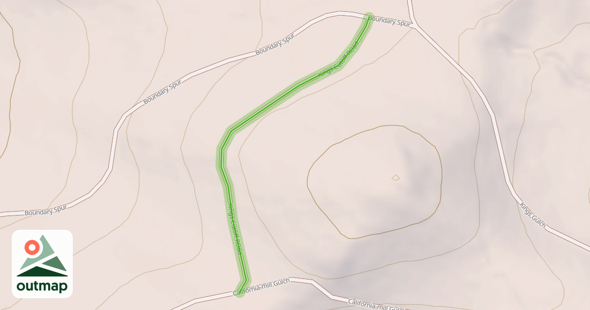 Map of Kings Cutoff ROad