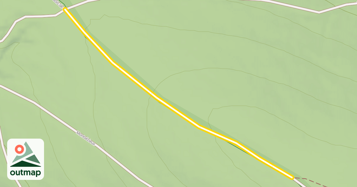 Map of Chemin de Lespéron au Bois de Bauzon