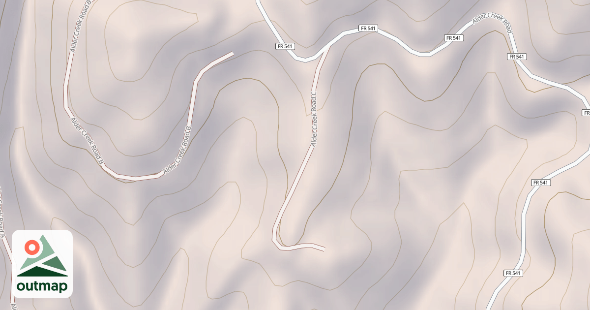 Map of ALDER CREEK C