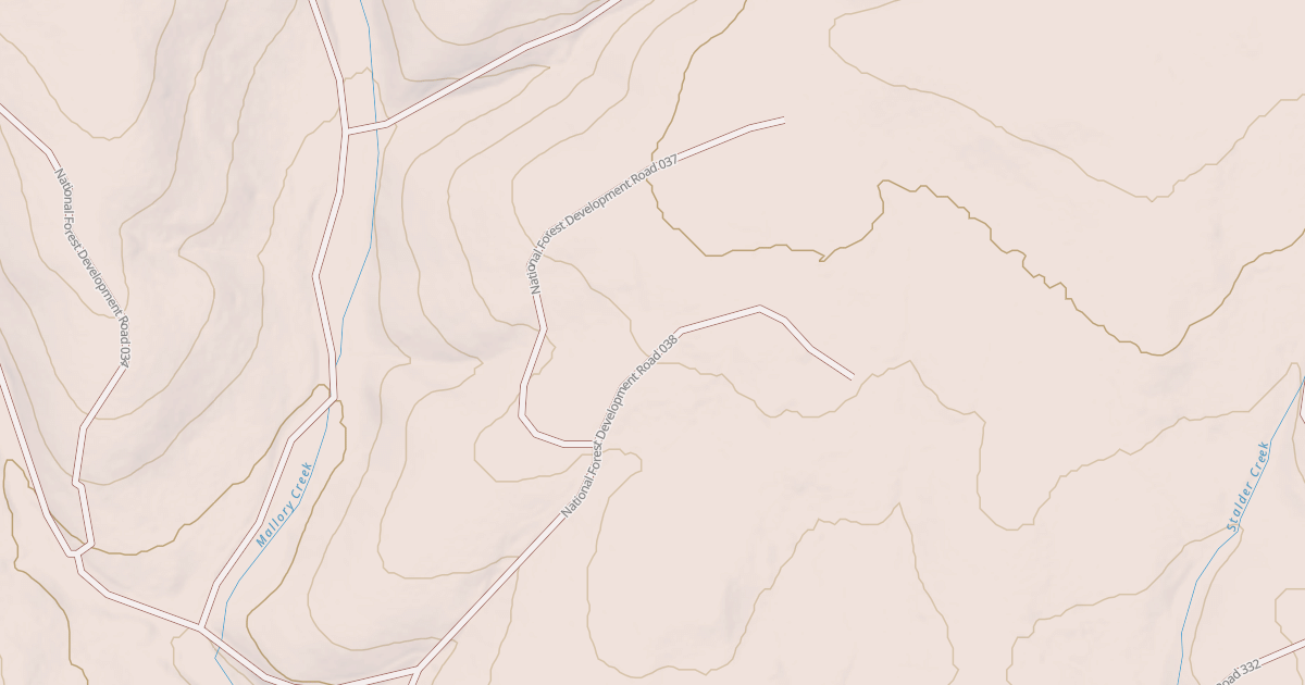Map preview of USFS National Forest System Roads {C21BBFCA-6C1D-4204-9BE8-868EE64B74D8}