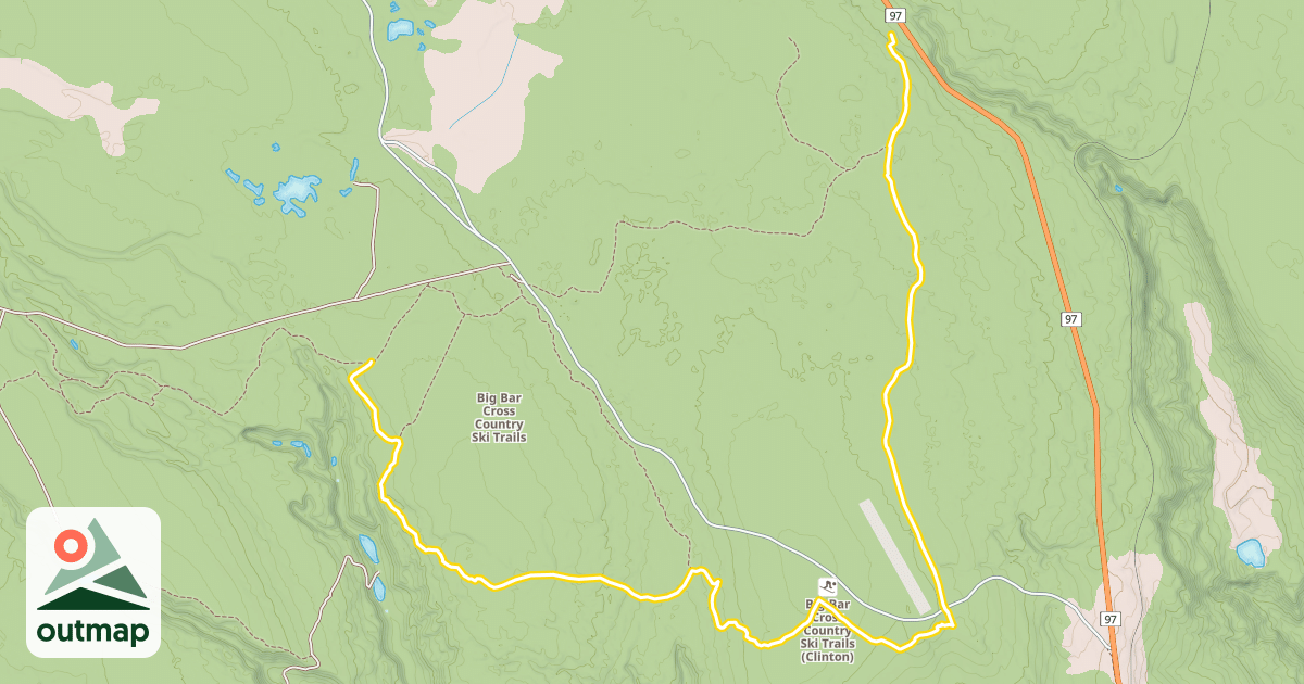 Map of Big Bar Ski Trails