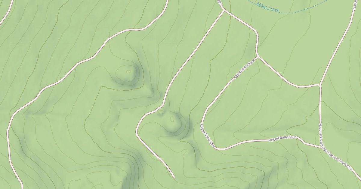 Map preview of USFS Motor Vehicle Use Map Roads {12063626-CE15-4EE0-ACD7-22F0CF435082}