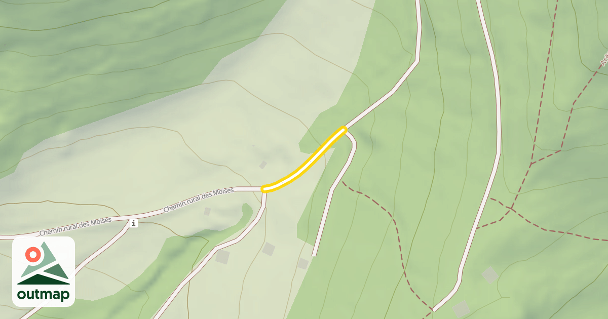 Map of Chemin rural des Moises