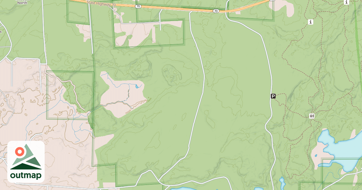 Map of CRANBERRY CREEK ROAD