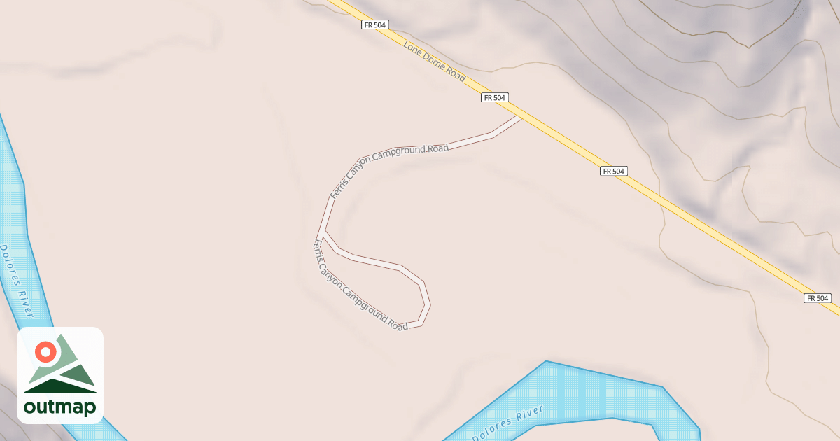 Map of FERRIS CANYON CG