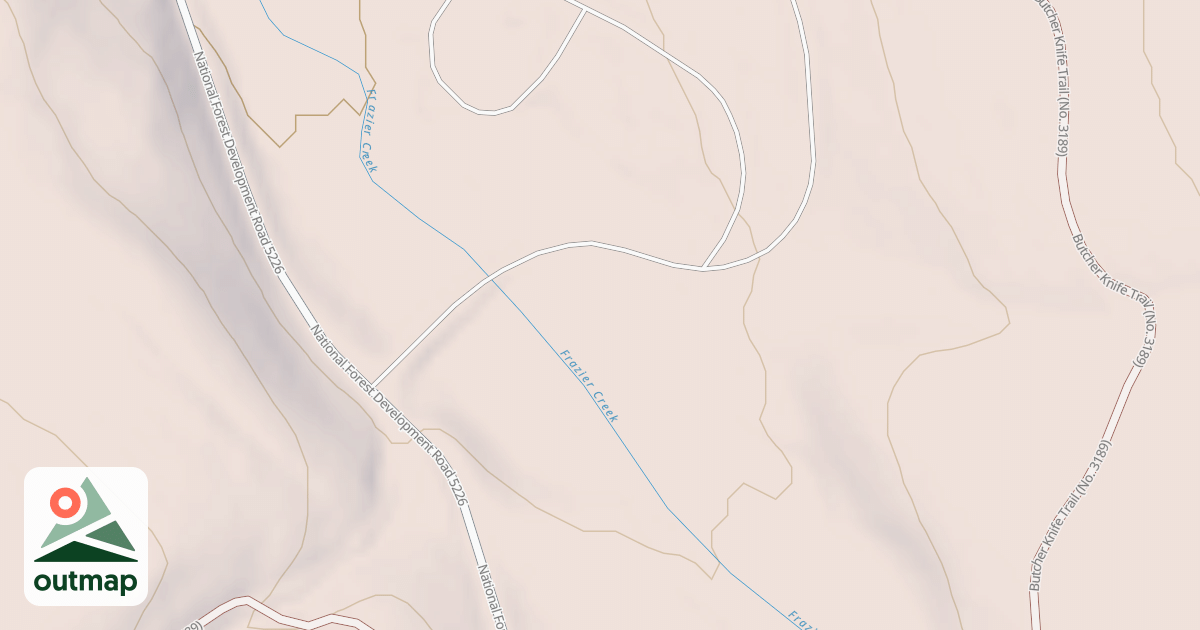 Map of FRAZIER CG LOOP A