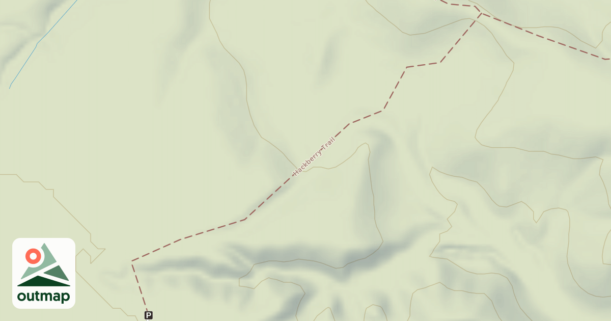Map of Hackberry in Webster