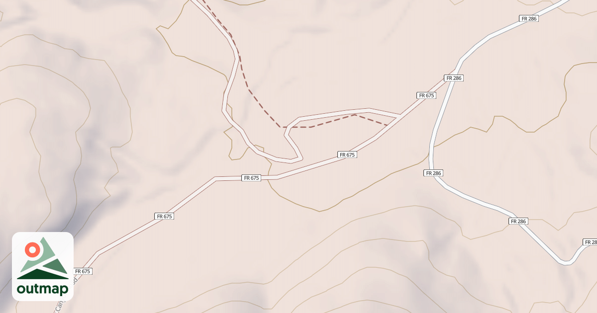 Map of USFS Motor Vehicle Use Map Roads {F068BEF7-3BBD-4DE1-AA63-1C1D80B0B25B}