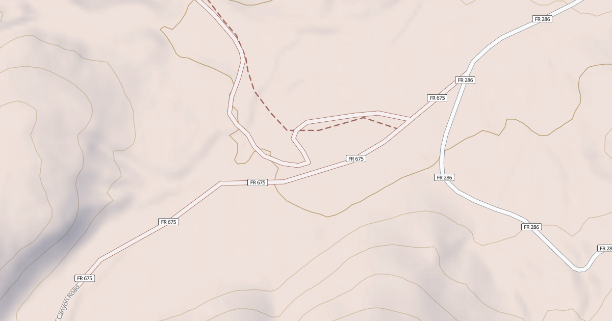Map preview of USFS Motor Vehicle Use Map Roads {F068BEF7-3BBD-4DE1-AA63-1C1D80B0B25B}