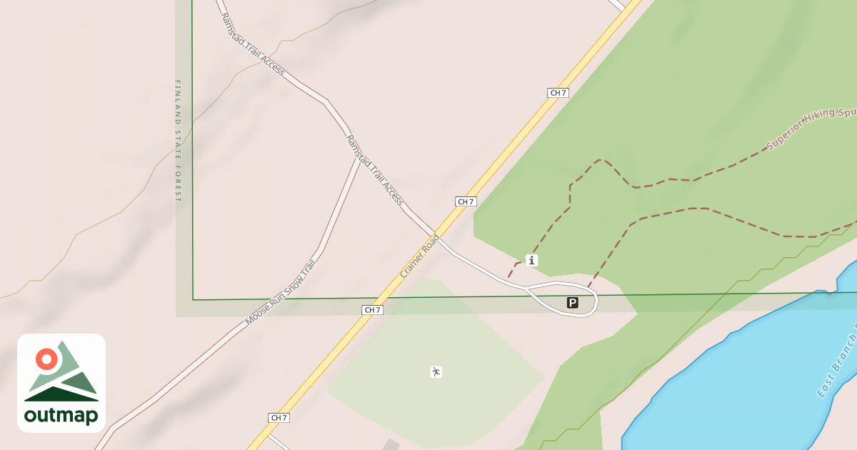 Map of Moose Run Trail