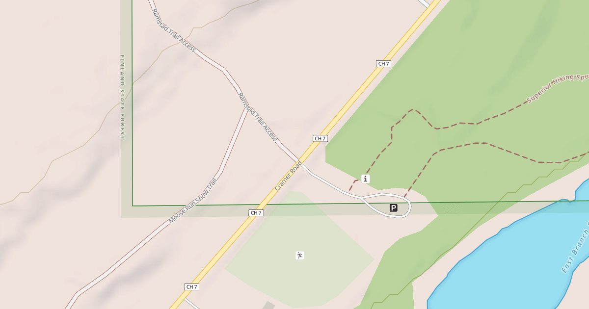 Map preview of Moose Run Trail