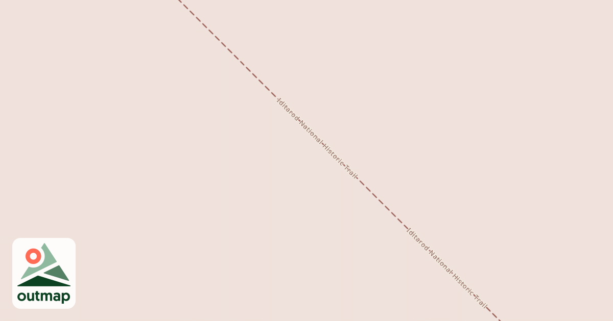 Map of Iditarod National Historic Trail