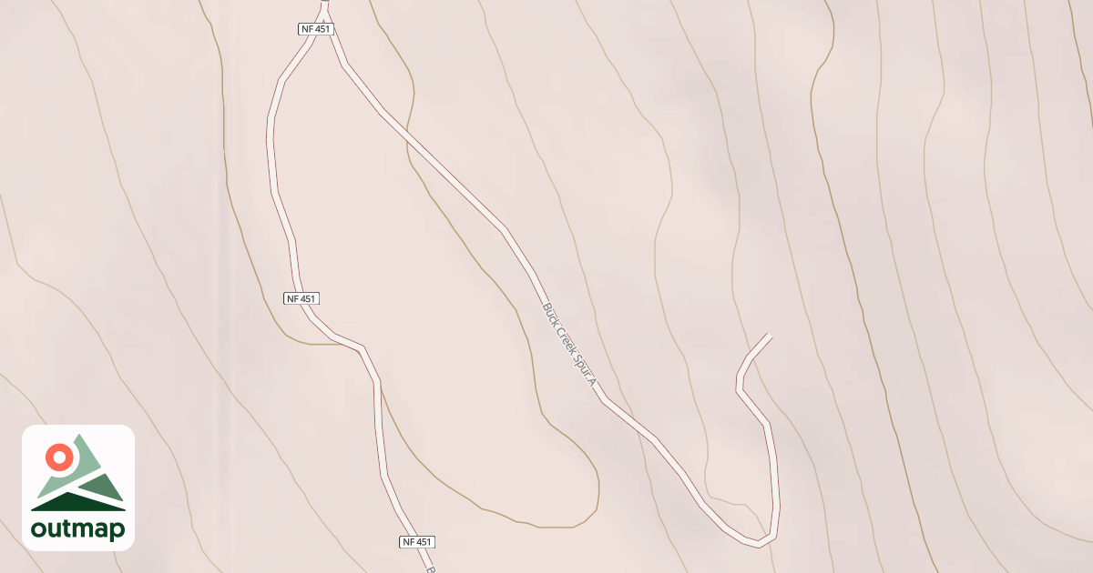 Map of BUCK CREEK SPUR A