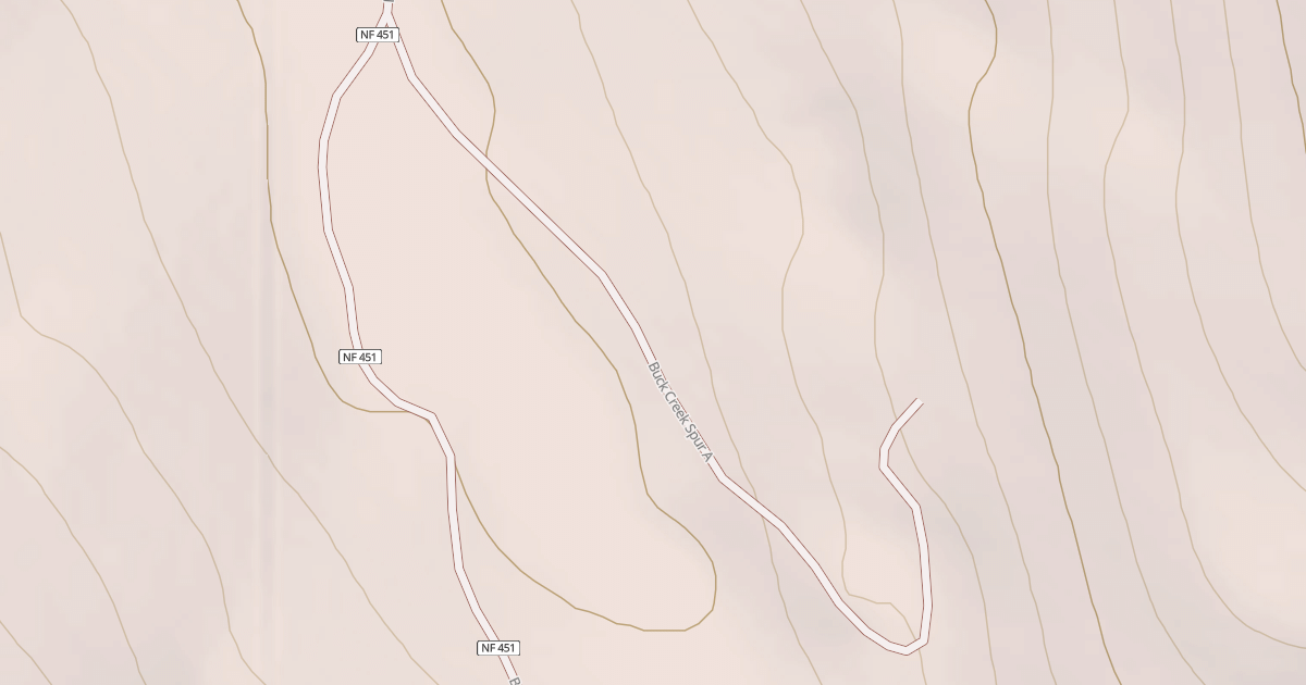 Map preview of BUCK CREEK SPUR A