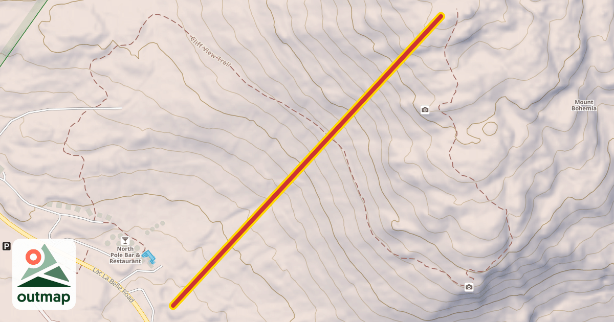 Map of Mountain Dew Hoist