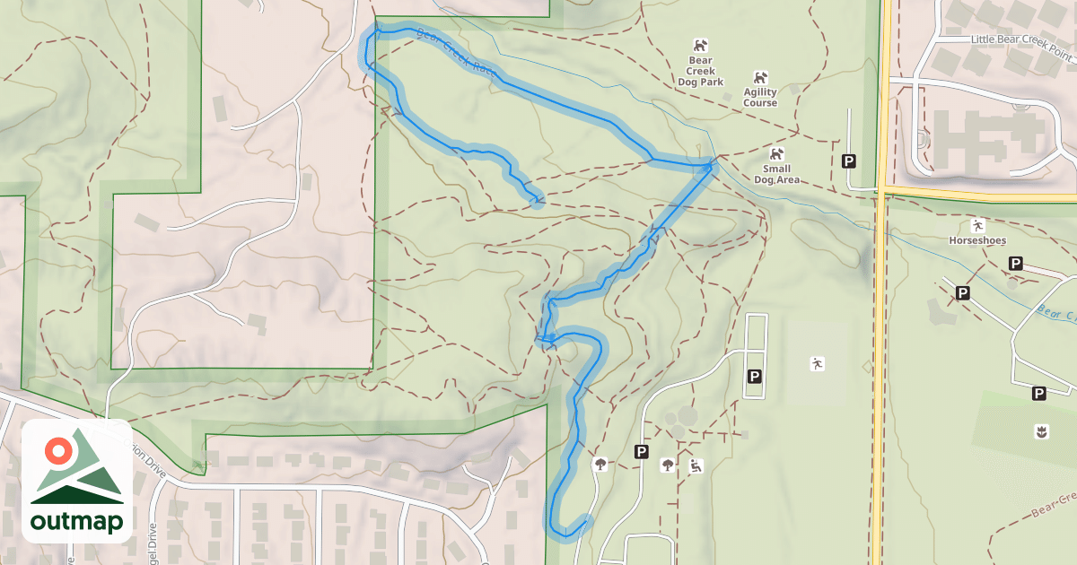 Map of Bear Creek Race