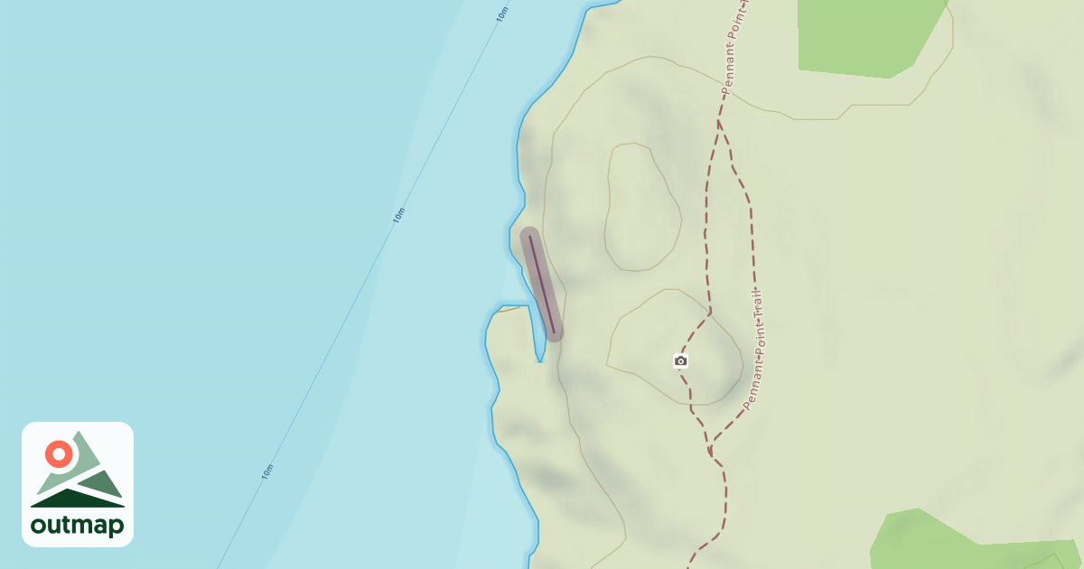 Map of Duck Head Climbing