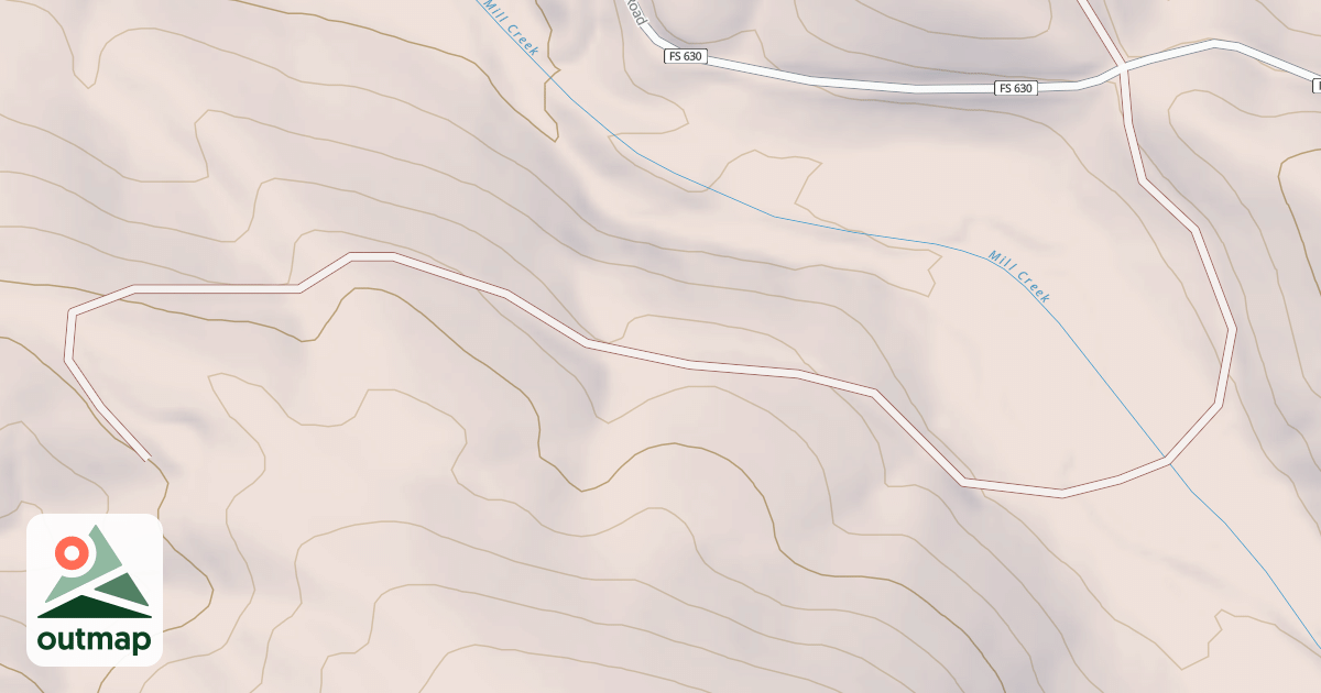 Map of MILL CREEK BR-A