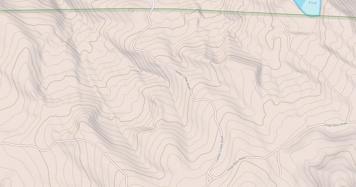 Map preview of CENTER CREEK
