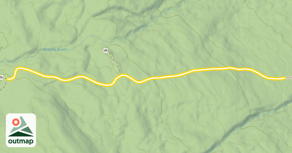 Map of Chimney Pond Trail