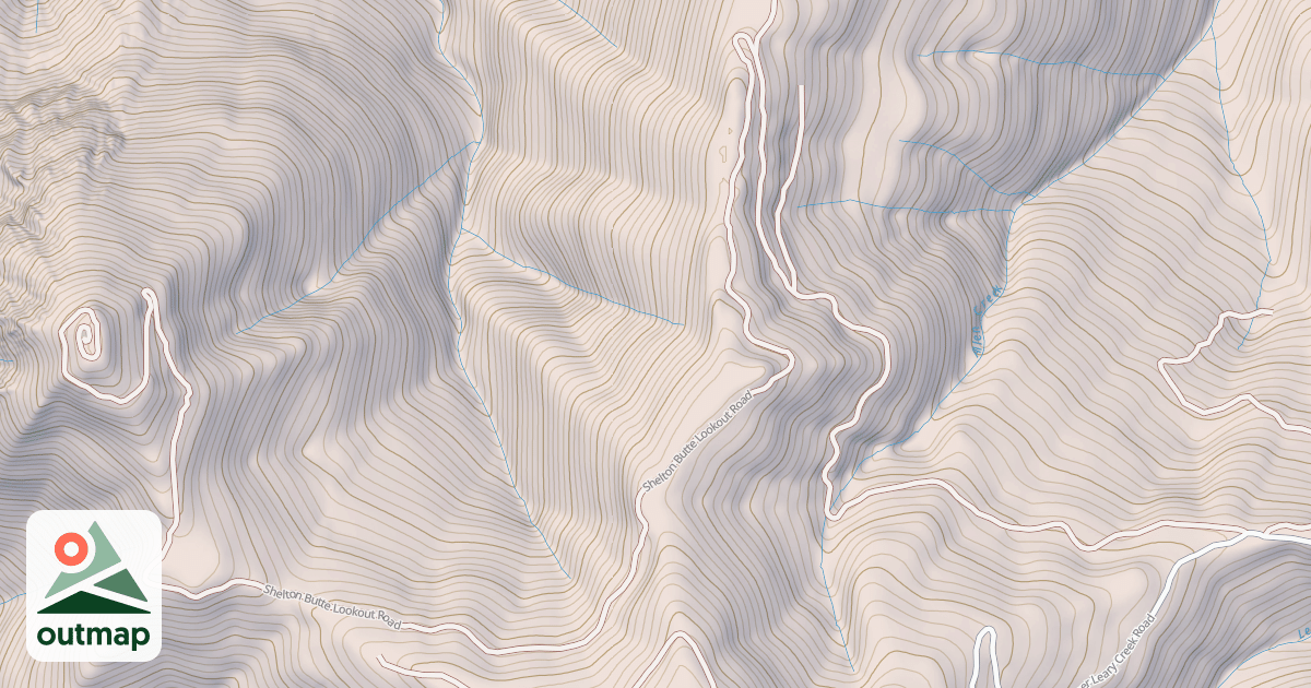 Map of SHELTON BUTTE L.O.