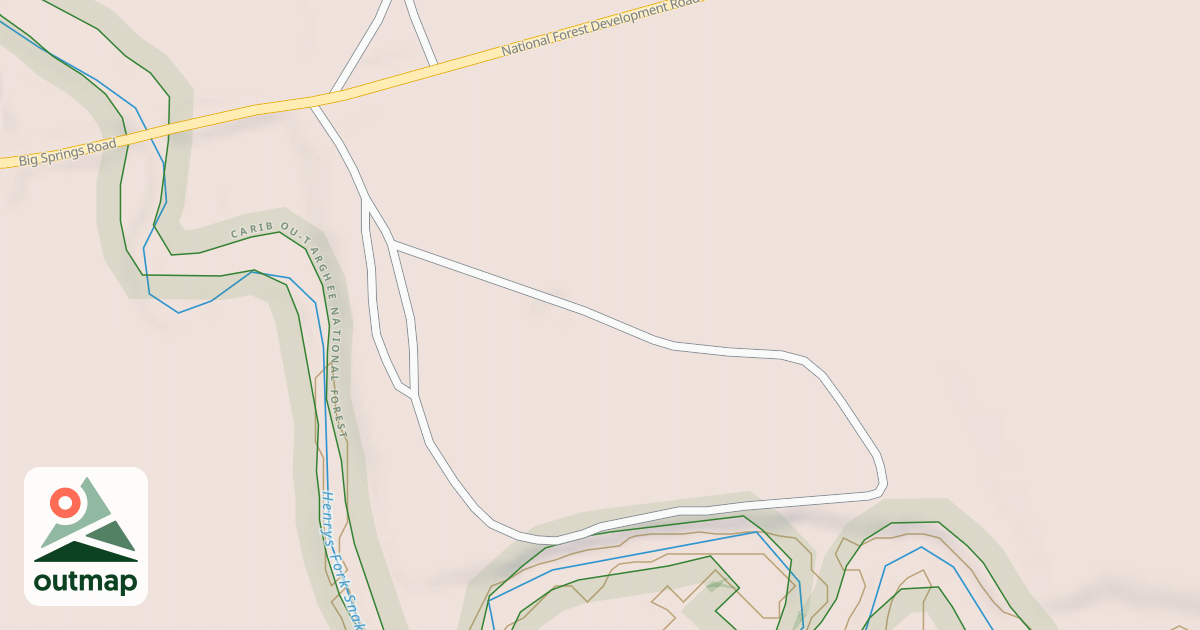 Map of HENRYS LAKE OUTLET LOOP