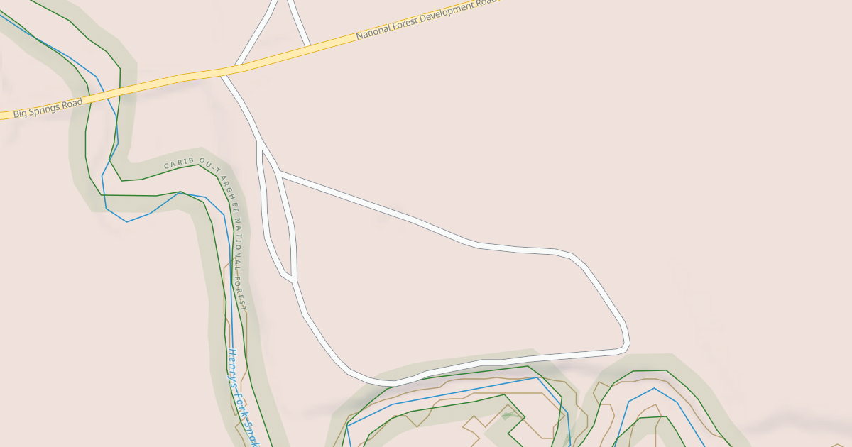 Map preview of HENRYS LAKE OUTLET LOOP