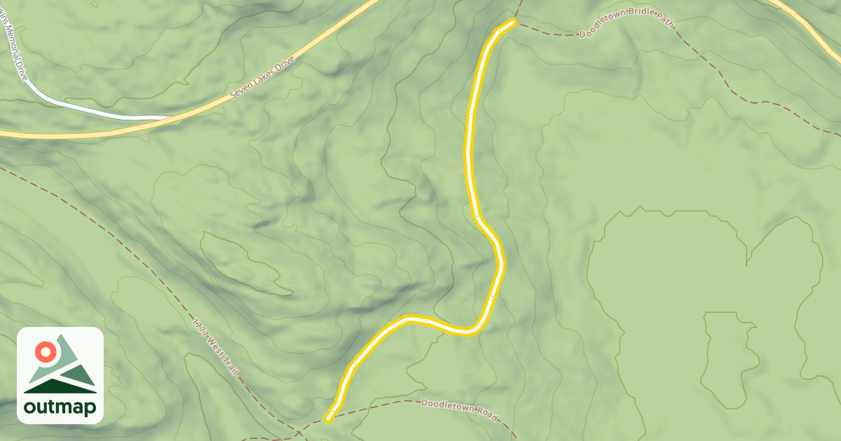 Map of Suffern-Bear Mountain Trail