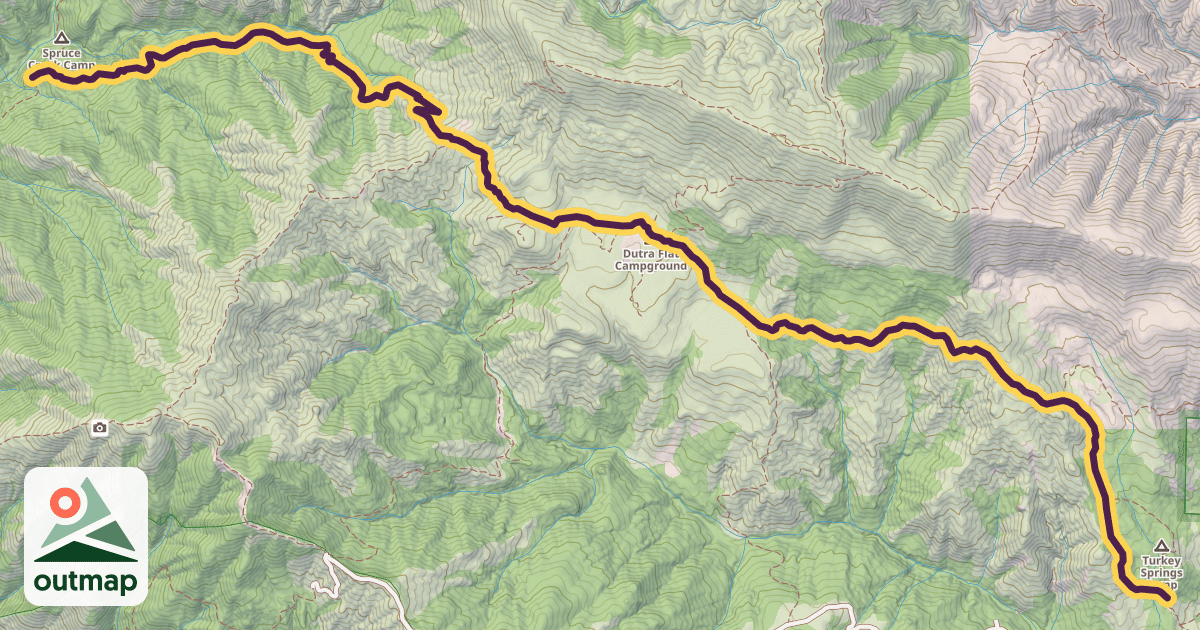 Map of Spruce Creek Trail