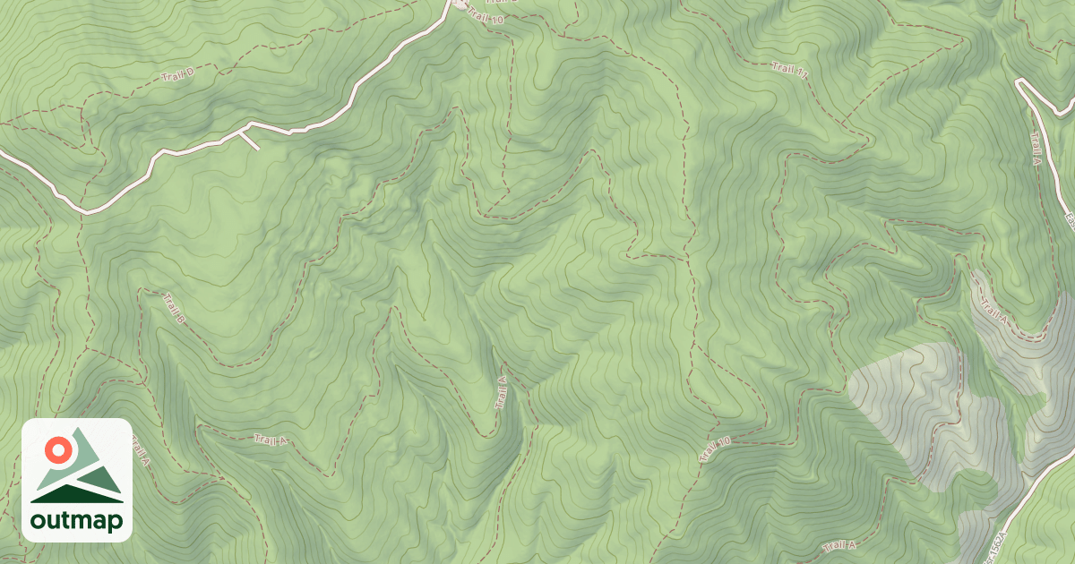 Map of USFS Motor Vehicle Use Map Trails 10309