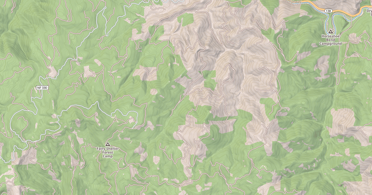 Map preview of BACHELOR BUTTE