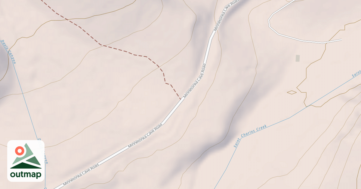 Map of Davis Canyon
