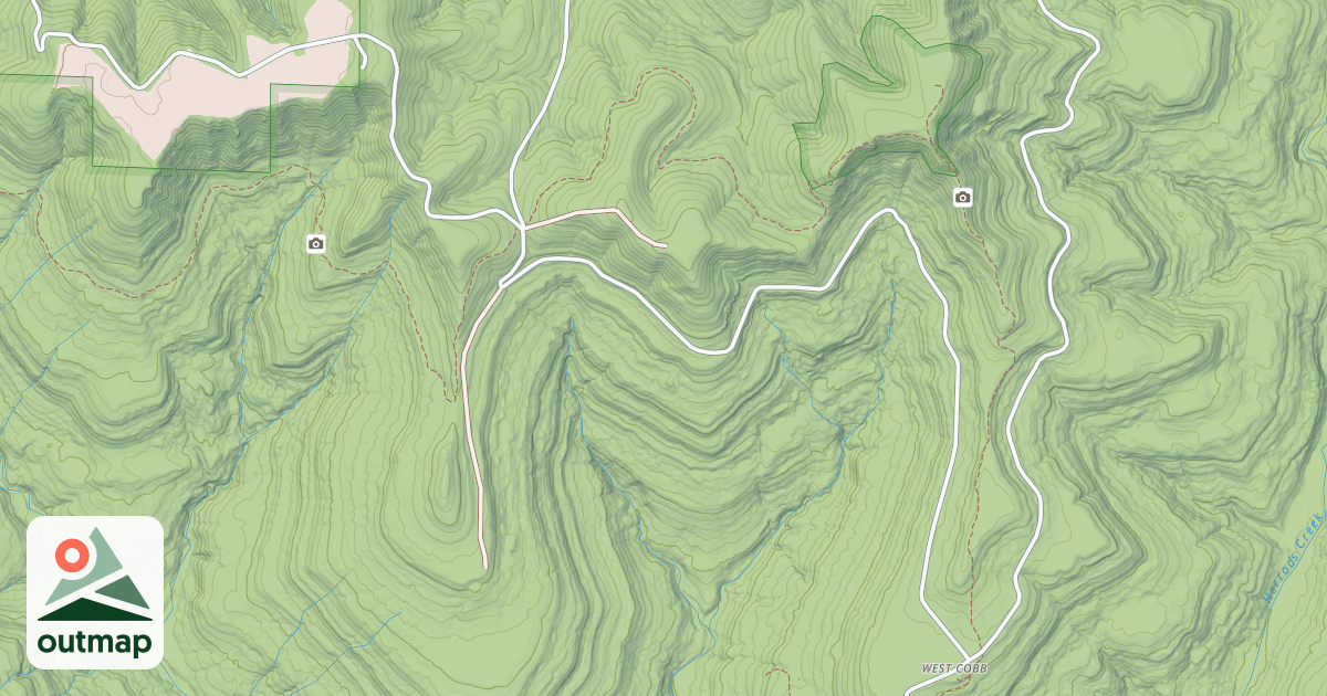 Map of EAST FLY GAP