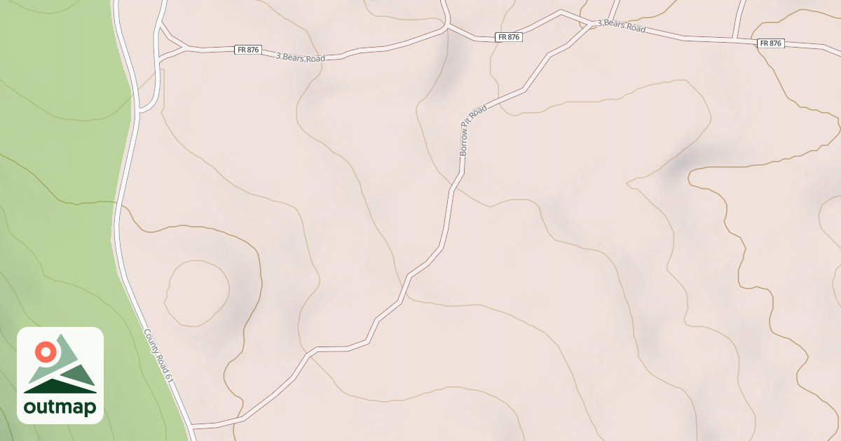 Map of BORROW PIT