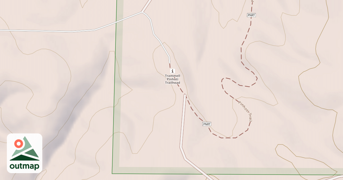 Map of TRAMMEL TRAILHEAD