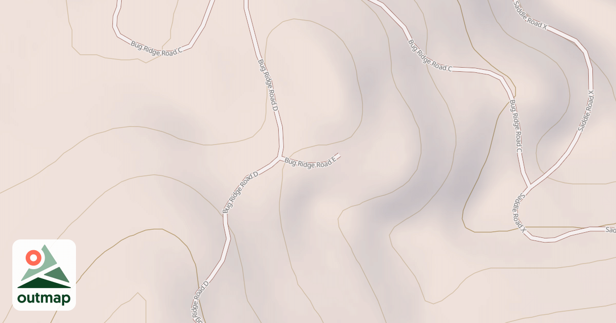 Map of BUG RIDGE E
