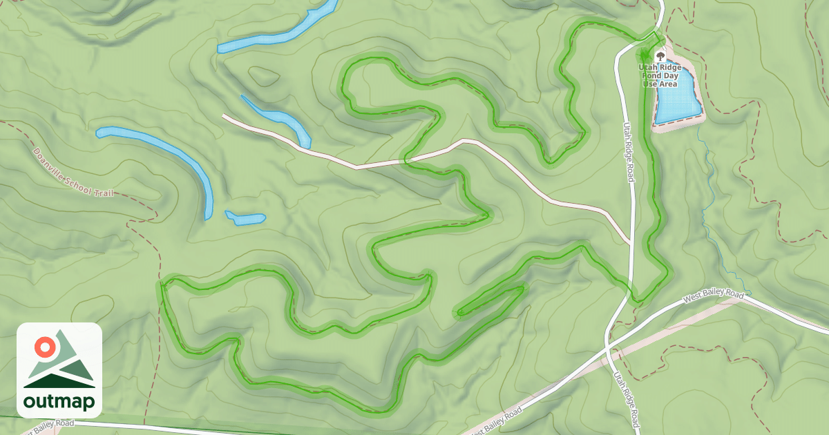 Map of Holler Collar Trail