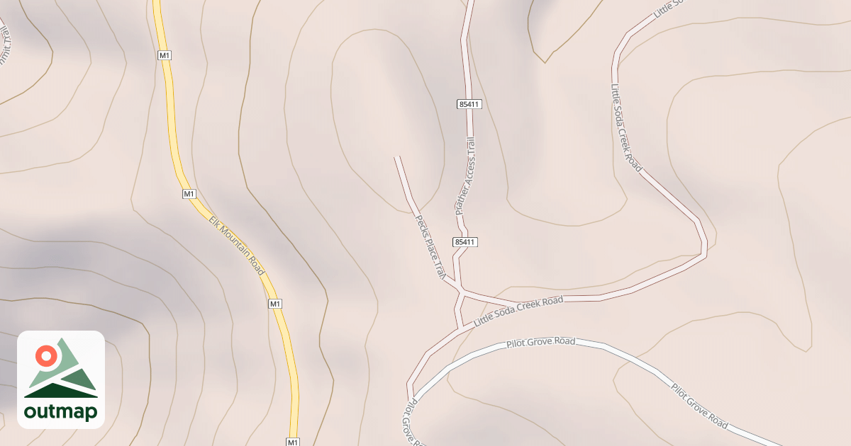 Map of PECKS PLACE