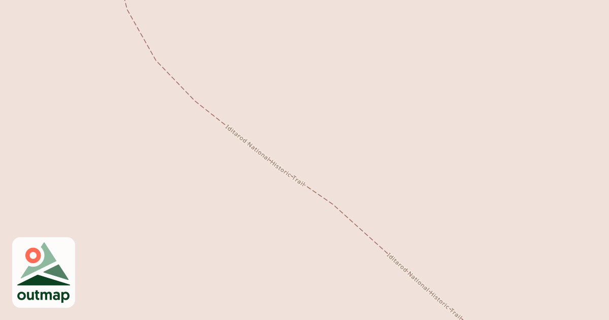 Map of Iditarod National Historic Trail