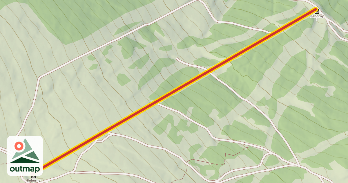 Map of Péborny 2