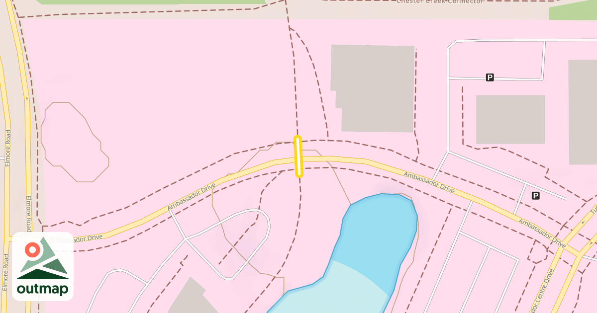 Map of Chester Creek Connector