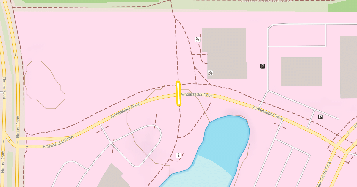 Map preview of Chester Creek Connector