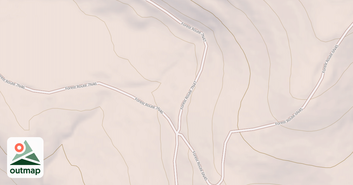 Map of USFS Motor Vehicle Use Map Roads {81A58476-2F0A-4AFE-A544-AA5C6486DB75}