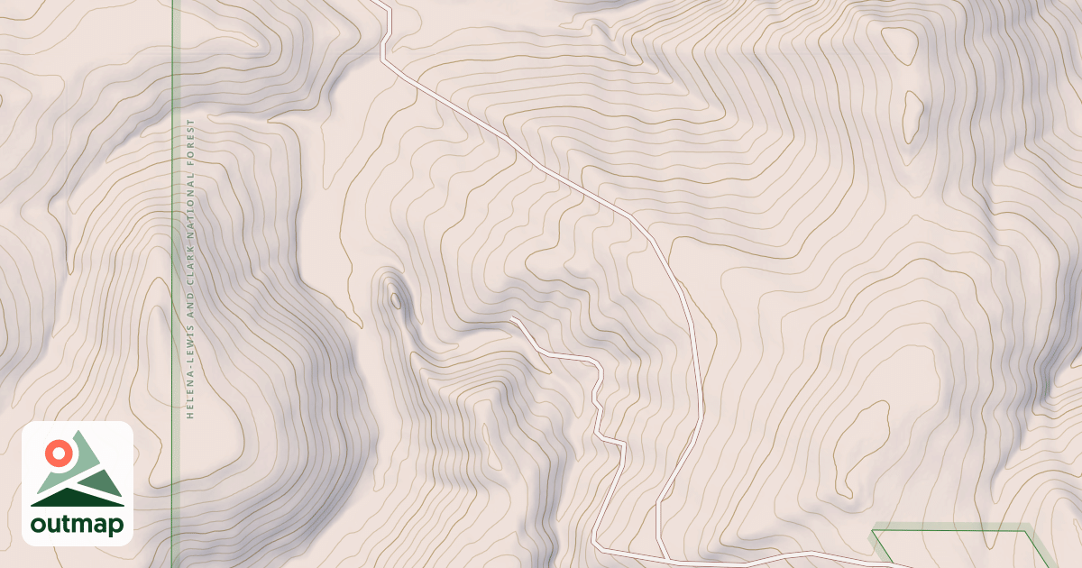 Map of Checkerboard Creek